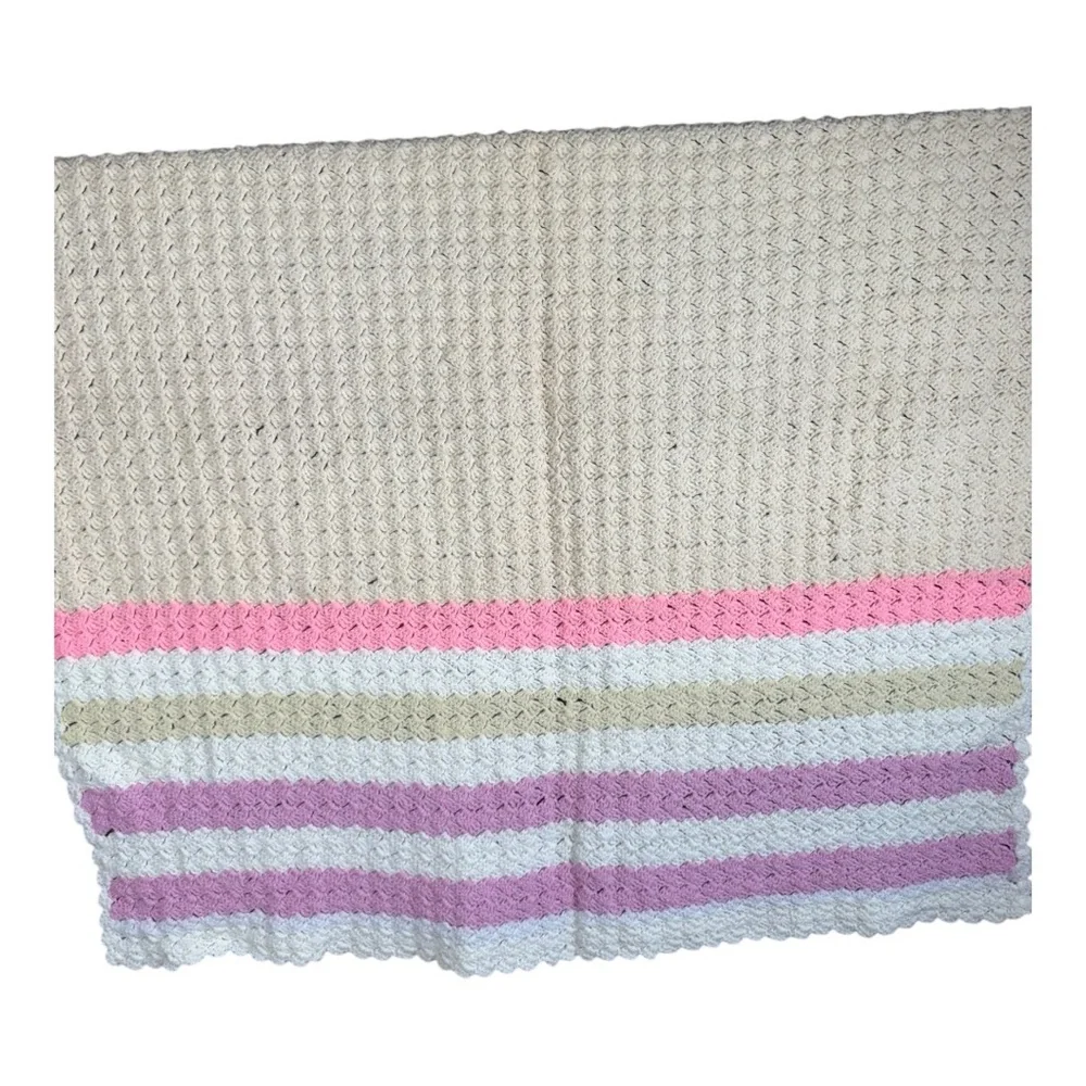 Colorful Striped‎ Crochet Blanket